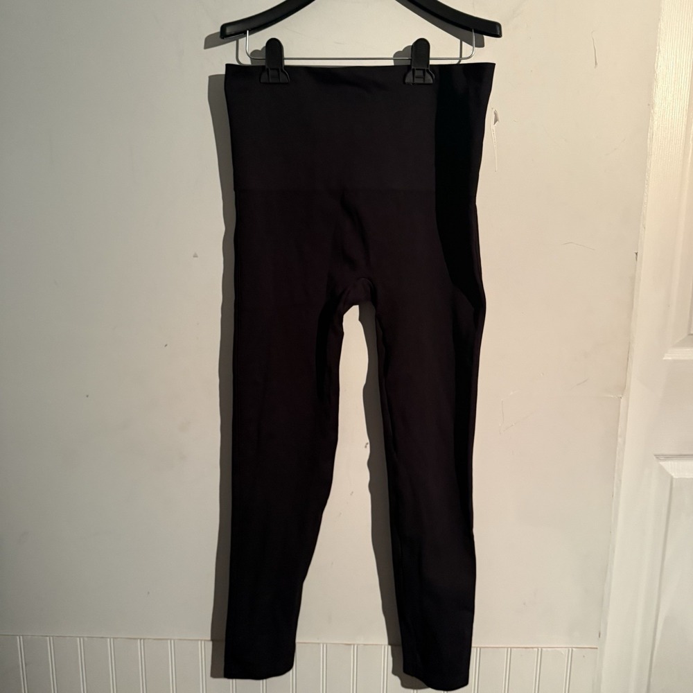 Spanx Look At Me Now Seamless High Waisted Leggings Black 2X Tummy Control
